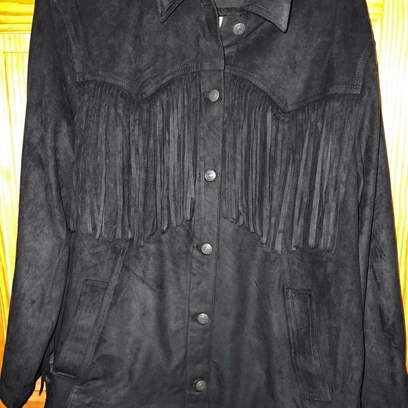 free people vegan suede jacket nwt - Picture 4 of 6